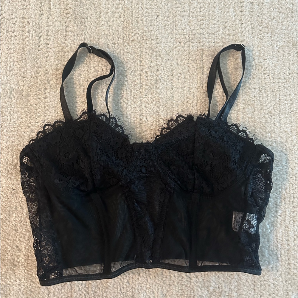 Lace Corset Crop Top